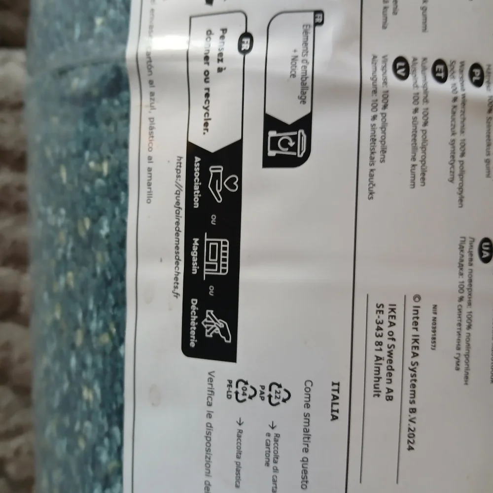 NEW IKEA HOTELLRUM Beautiful 6'7 x 2'7 Area Rug only opened for pictures. The - Picture 5 of 16